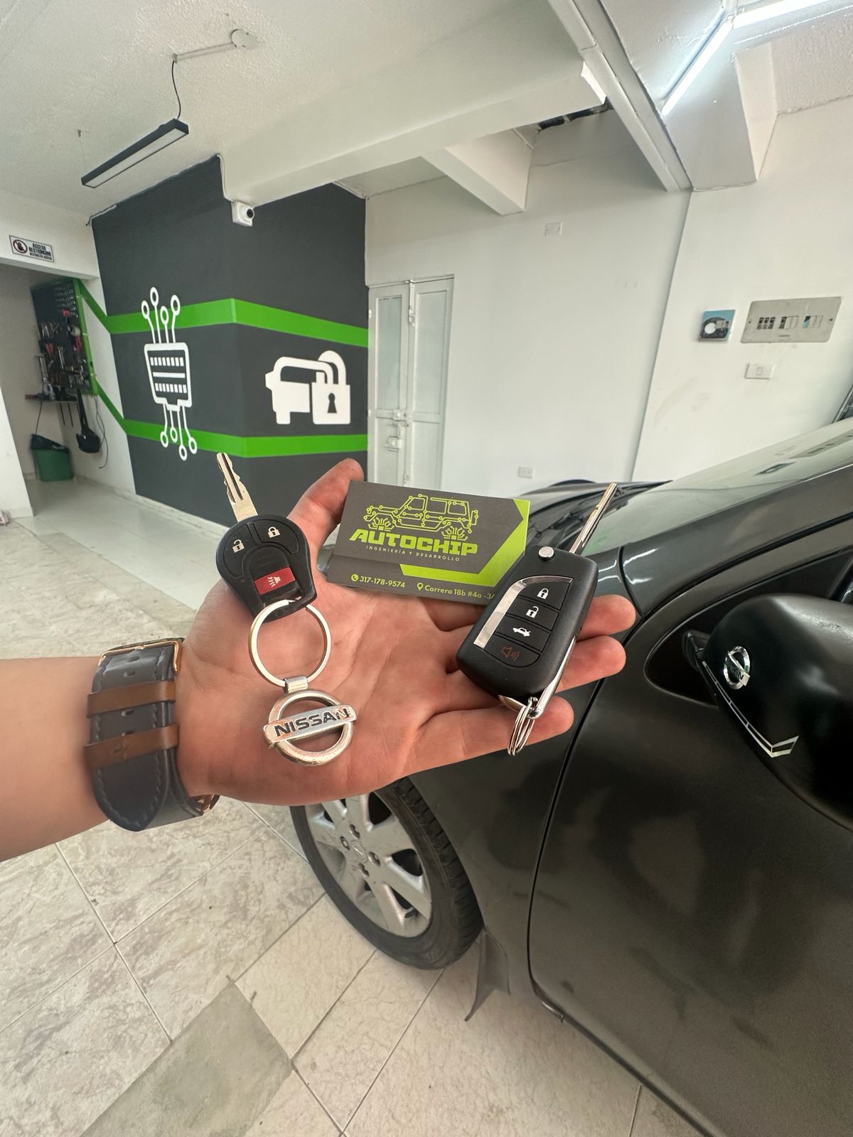 Nissan - Cambio de carcasa de llave - AUTOCHIP Bogotá