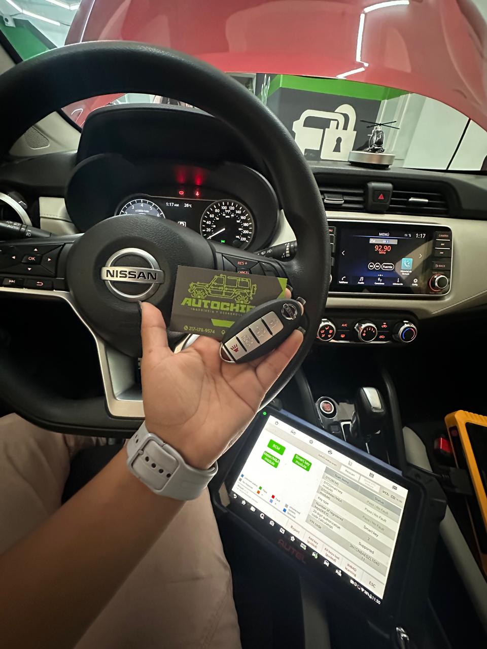 Nissan Sentra 2025 - Proceso de copia de llave - AUTOCHIP Bogotá