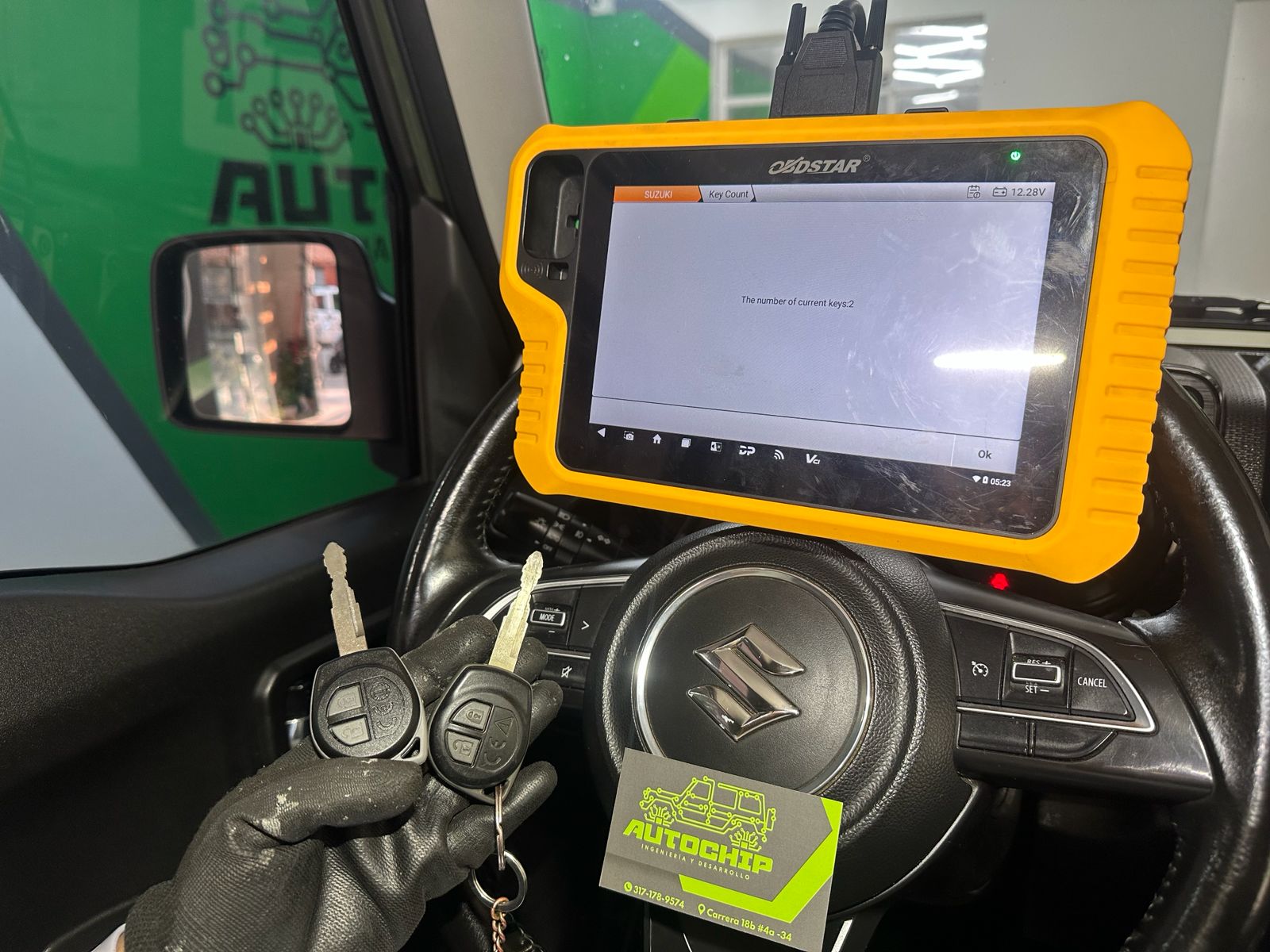 Suzuki - Copia de llave con chip - AUTOCHIP Bogotá